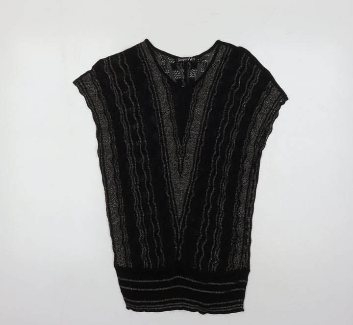 Jacques Vert Women's Black Sleeveless Knit Top M