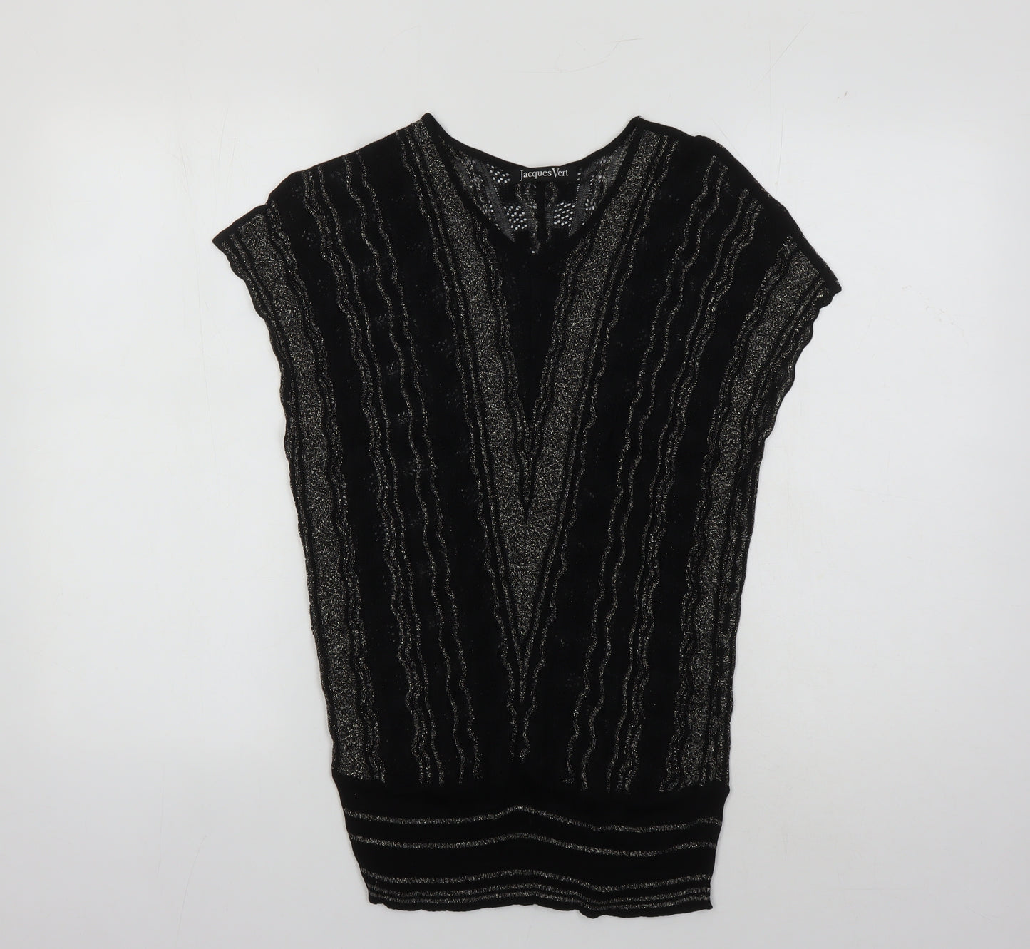 Jacques Vert Women's Black Sleeveless Knit Top M