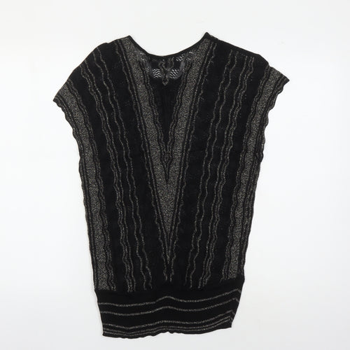 Jacques Vert Women's Black Sleeveless Knit Top M