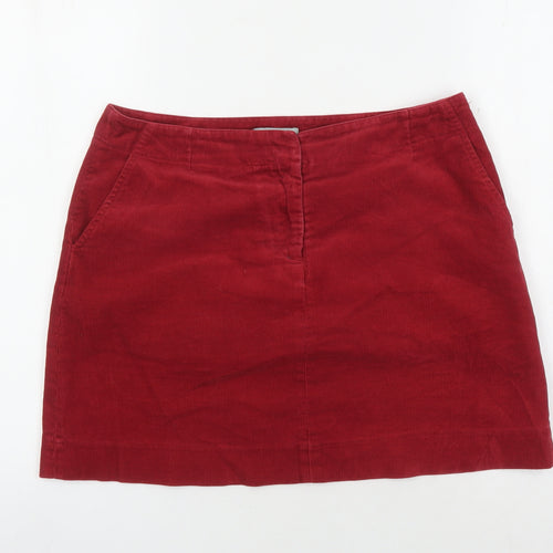 Jigsaw Women’s Red Corduroy Pencil Skirt Size 12