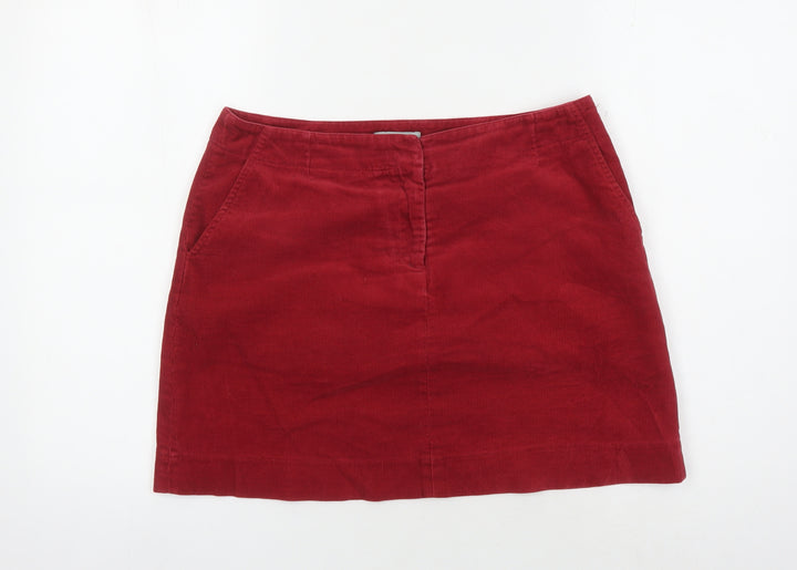 Jigsaw Women’s Red Corduroy Pencil Skirt Size 12