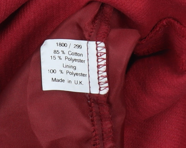 Jigsaw Women’s Red Corduroy Pencil Skirt Size 12