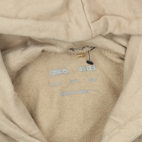 ASOS Women's Beige Pullover Hoodie Size 12