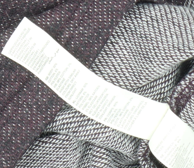 Fat Face Men's Purple Henley Jumper Size L