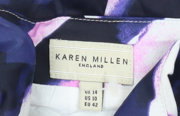 Karen Millen Women's Multicoloured Size 14 Bodycon Dress