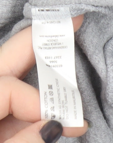 Red Herring Women's Grey Full Zip Hoodie Size 14