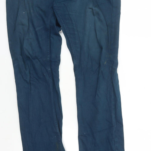 Topman Men's Blue Slim Vintage Jeans Size L