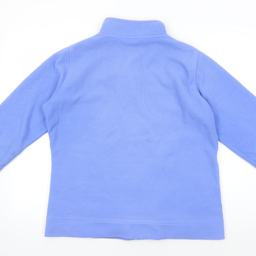 Isle Essentials Women's Blue Basic Zip Jacket L