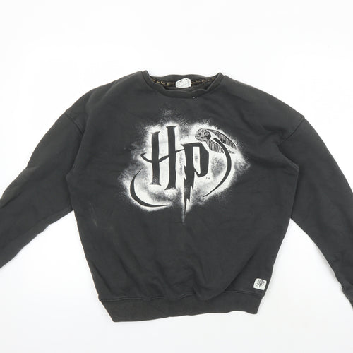 H&M Harry Potter Girls Black Pullover Sweatshirt 14 Years