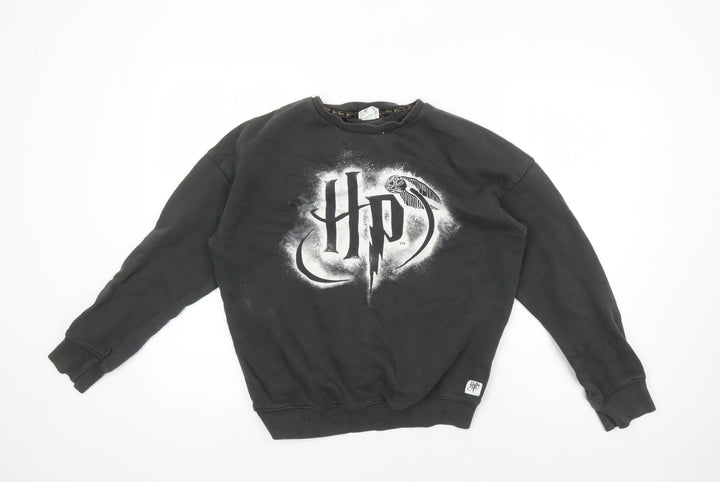 H&M Harry Potter Girls Black Pullover Sweatshirt 14 Years