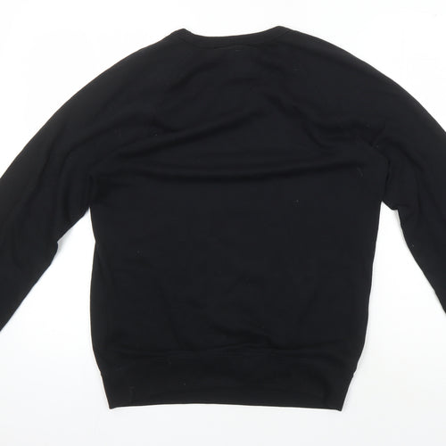 Jack Wills Black Men’s Logo Sweatshirt, Size S - Classic Fit