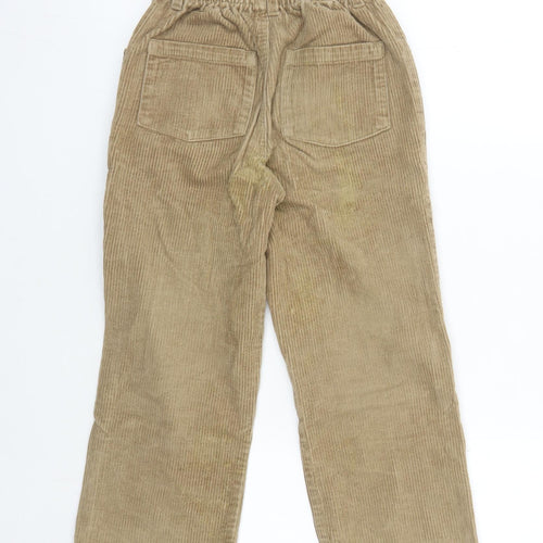 Boden Boys Beige Corduroy Cargo Trousers, Size 7-8 Years