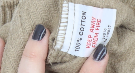 Boden Boys Beige Corduroy Cargo Trousers, Size 7-8 Years