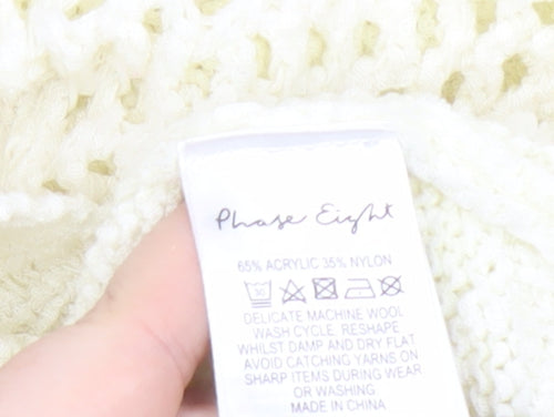 Phase Eight Women's Ivory Knit Pullover Jumper S