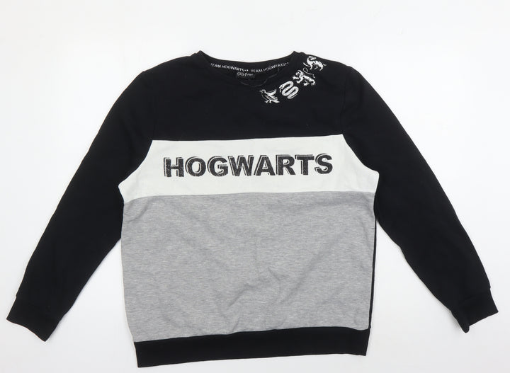 Harry Potter Unisex Hogwarts Black Sweatshirt M