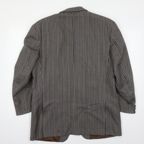 Otley's Men's Grey Striped Blazer, Vintage Style 42R