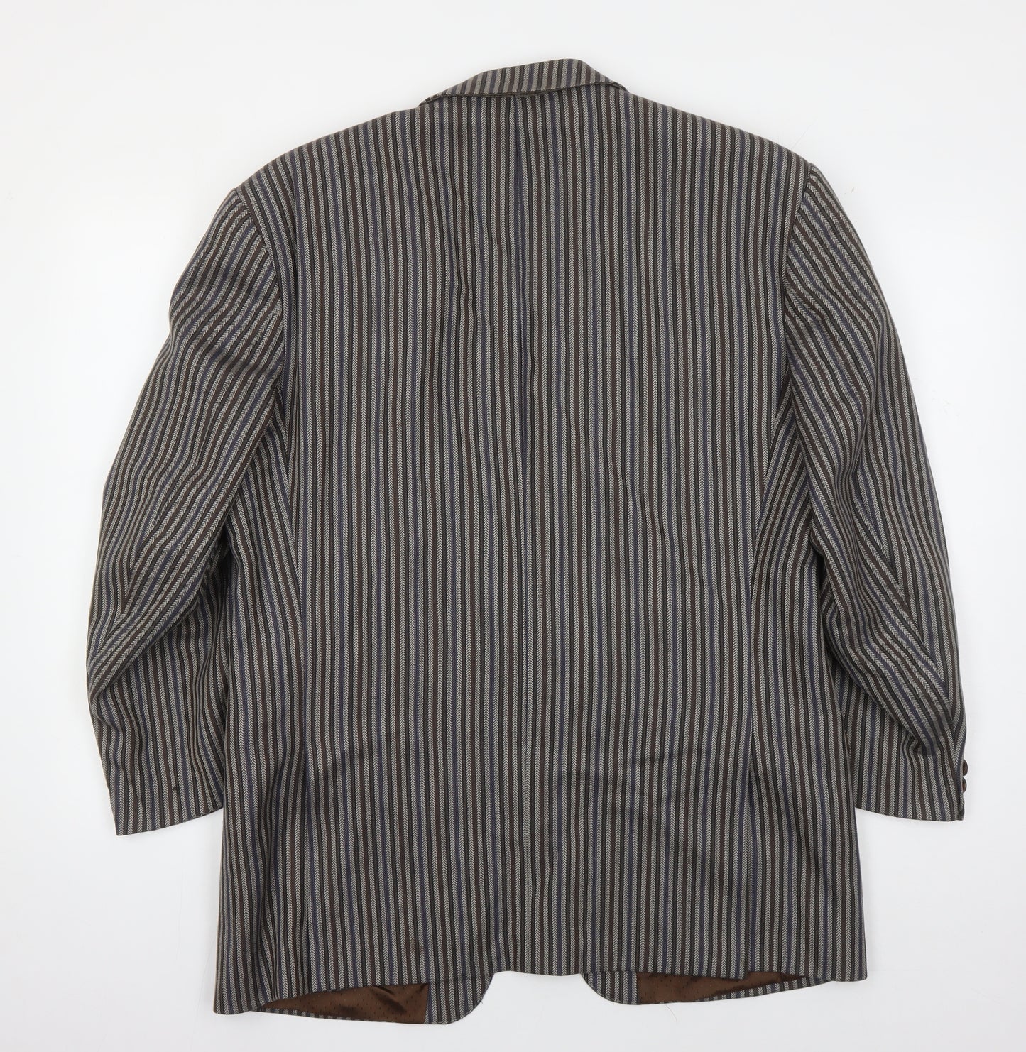 Otley's Men's Grey Striped Blazer, Vintage Style 42R