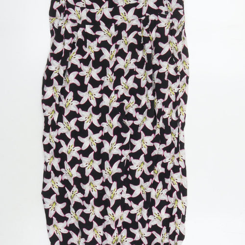 Dorothy Perkins Women's Black Floral Jumpsuit M