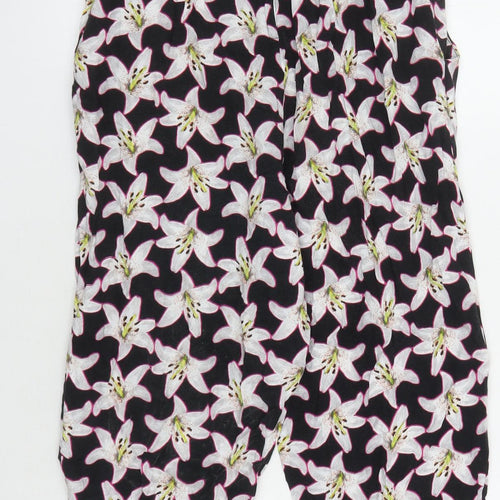 Dorothy Perkins Women's Black Floral Jumpsuit M