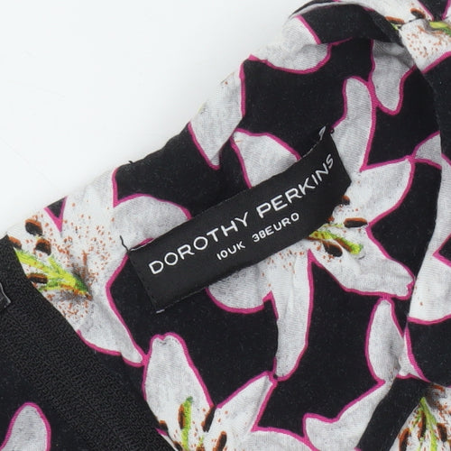 Dorothy Perkins Women's Black Floral Jumpsuit M