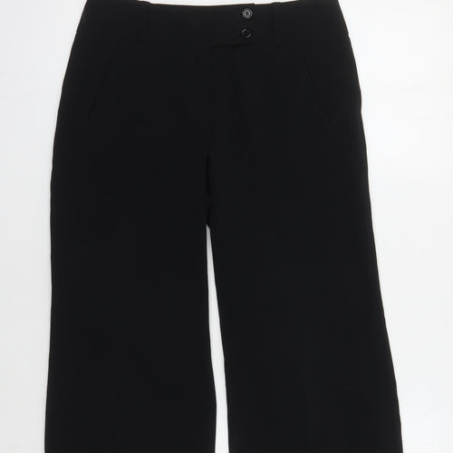 Marks and Spencer Women's Black Regular Fit Trousers