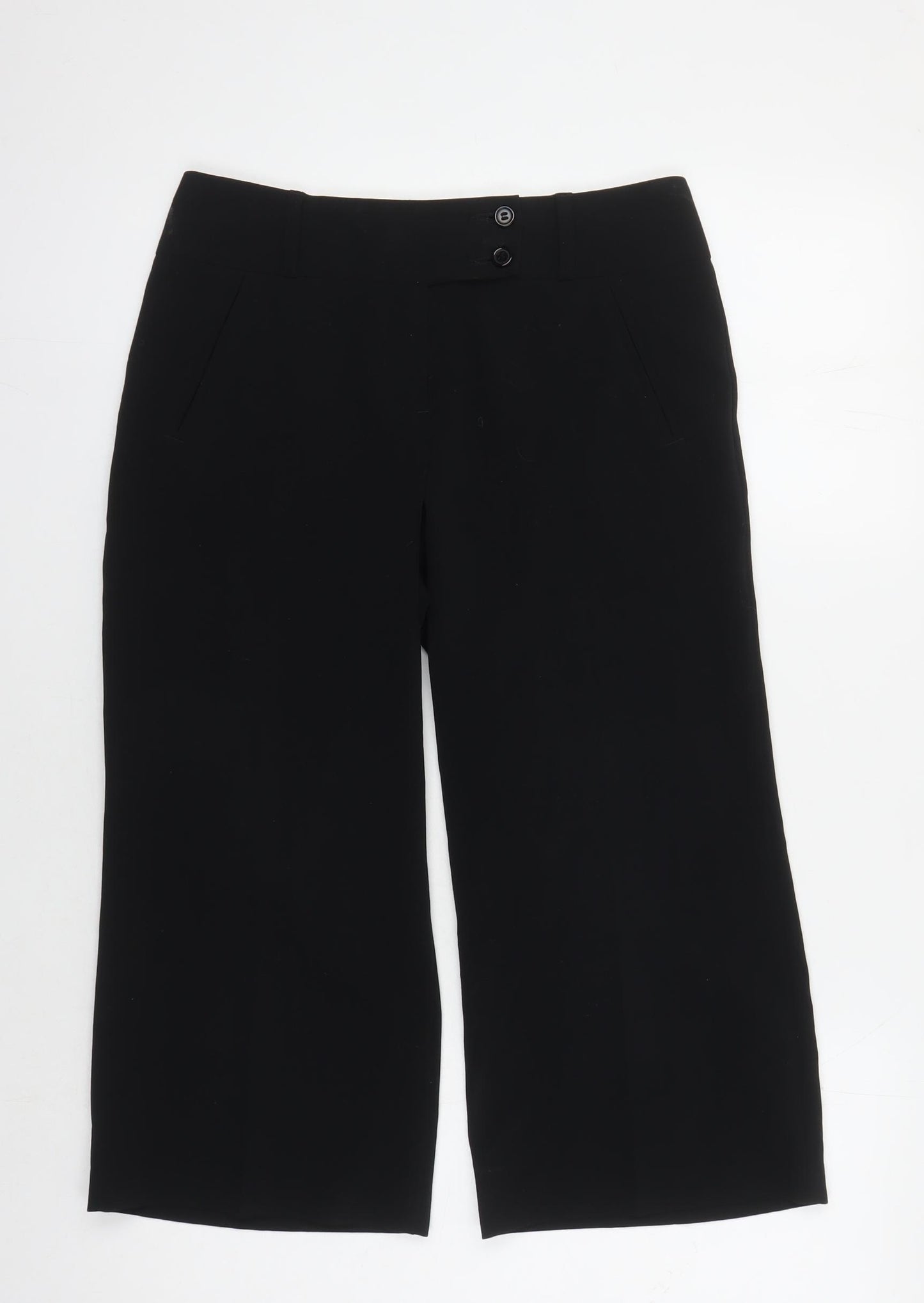 Marks and Spencer Women's Black Regular Fit Trousers