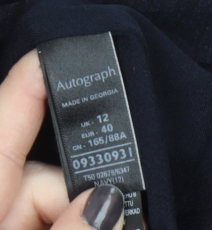 Marks & Spencer Women's Black Dress, Size 12, Elegant Style