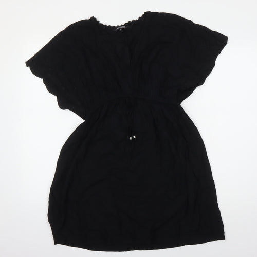 Debenhams Women's Black Knee Length Shift Dress M
