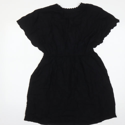 Debenhams Women's Black Knee Length Shift Dress M