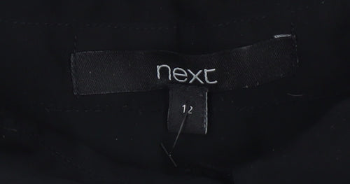 Next Women's Black Geometric Shift Dress Size 12