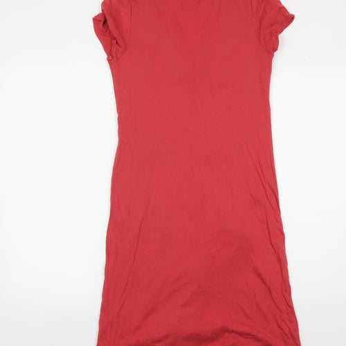 Kew Women's Red V-Neck Maxi Dress, Size S