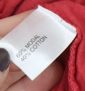 Kew Women's Red V-Neck Maxi Dress, Size S