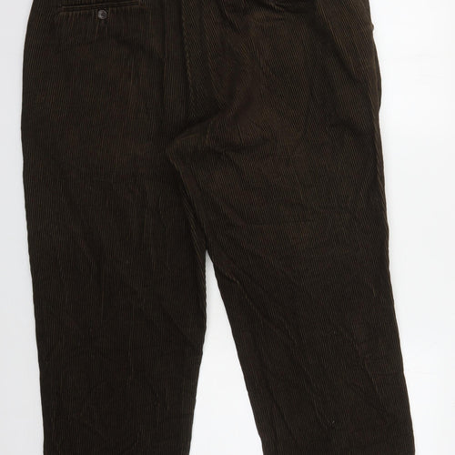 Berringer Men's Green Corduroy Trousers 42S