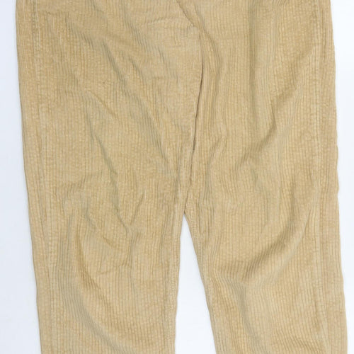 ASOS DESIGN Men's Beige Corduroy Trousers 28