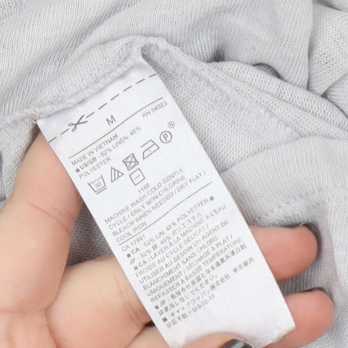 Banana Republic Women's Grey Tank Top M Linen Blend