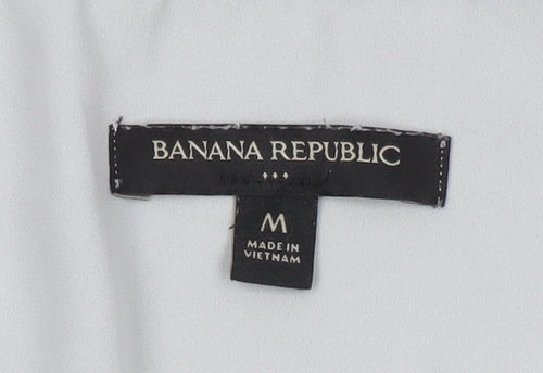Banana Republic Women's Grey Tank Top M Linen Blend