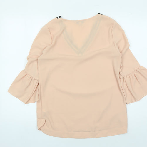 Next Women's Beige Tunic Blouse Size 10