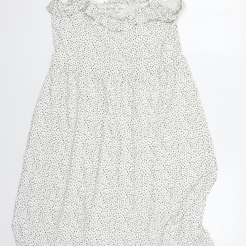 Next Women's White Sleeveless Animal Print Dress 14