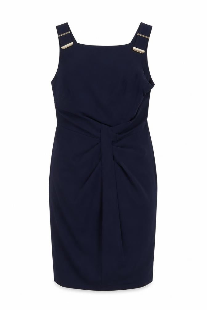 Lipsy London Women's Blue Sleeveless Shift Dress - Size 12