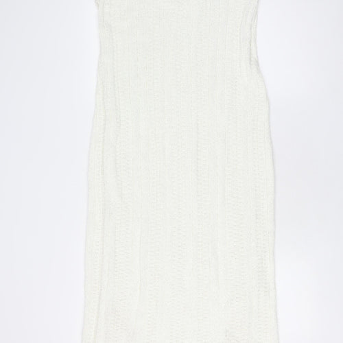 Autograph Women's Ivory Knit Sleeveless Dress