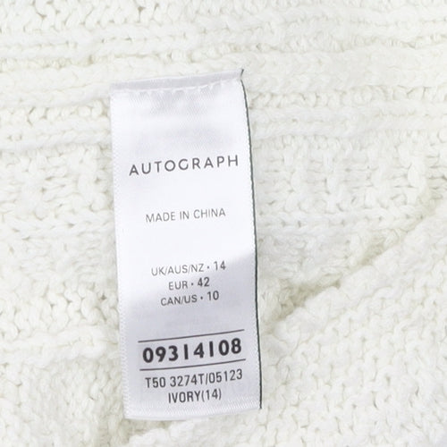 Autograph Women's Ivory Knit Sleeveless Dress
