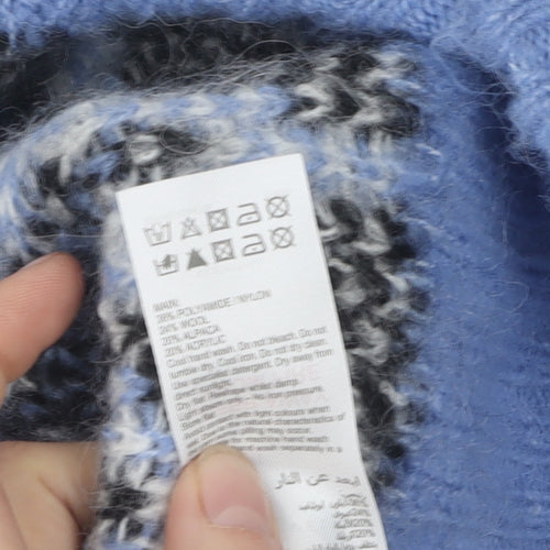 Mint Velvet Women's Blue L Geometric Pullover Jumper