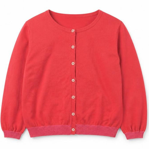 Boden Girls Red Cardigan UK Size 16 Cotton Blend