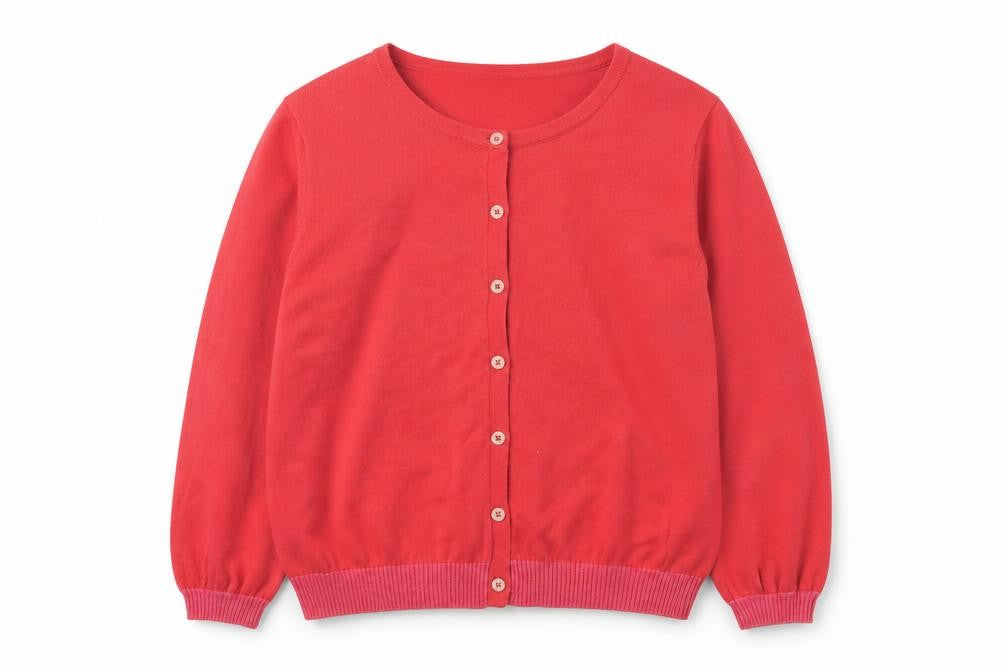 Boden Girls Red Cardigan UK Size 16 Cotton Blend