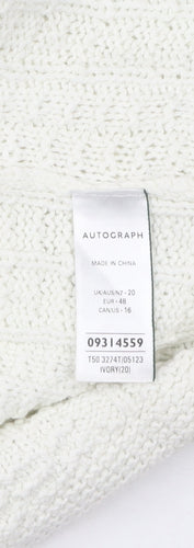 Marks and Spencer Ivory Knit Dress, Size 20, Sleeveless