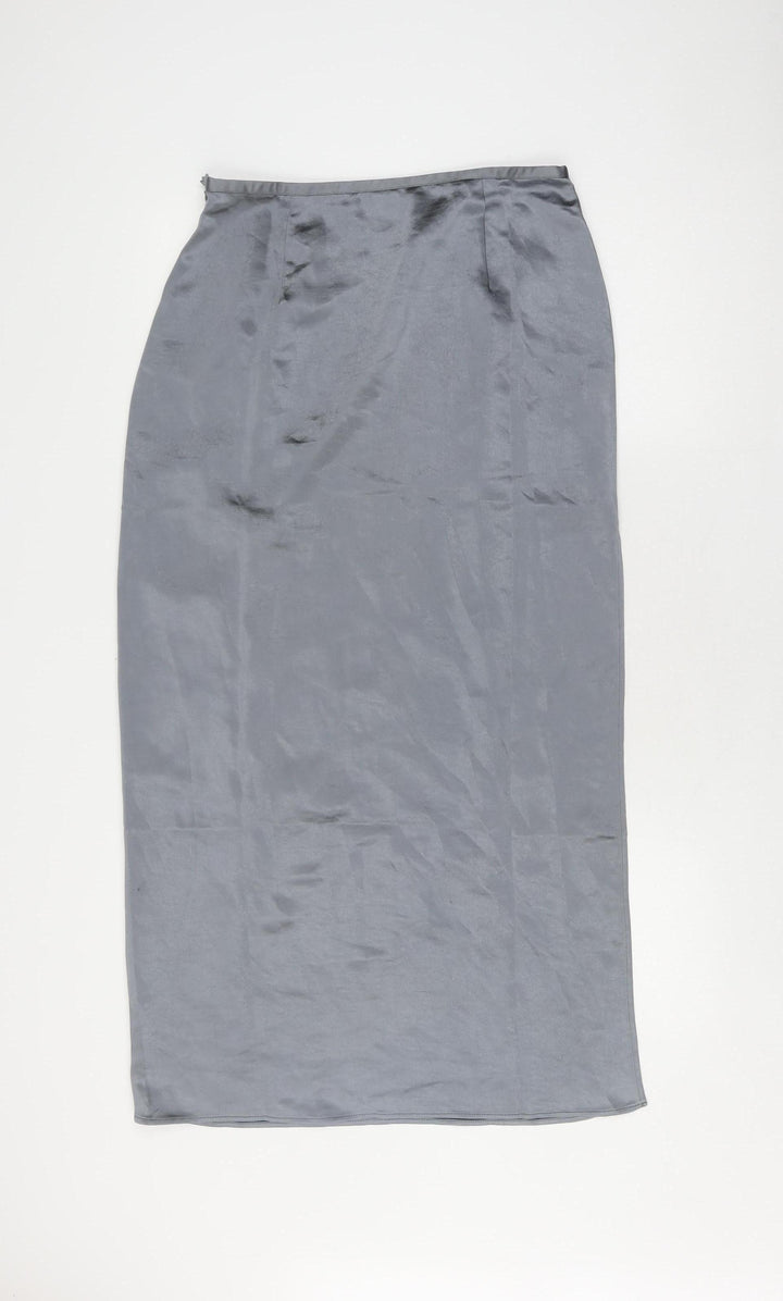 Collusion Women's Grey Long Pencil Skirt Size 12