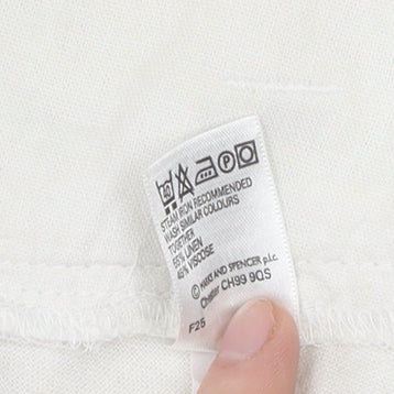 Marks and Spencer Women’s White Long Skirt UK 18