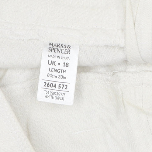 Marks and Spencer Women’s White Long Skirt UK 18