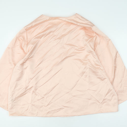 Marks and Spencer Women's Pink V-Neck Top Size 18