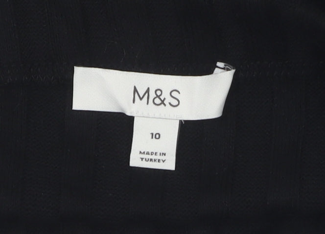 Marks and Spencer Women's Black Skirt Size 10